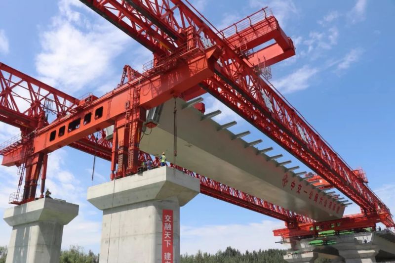 正在建設的孟州黃河大橋